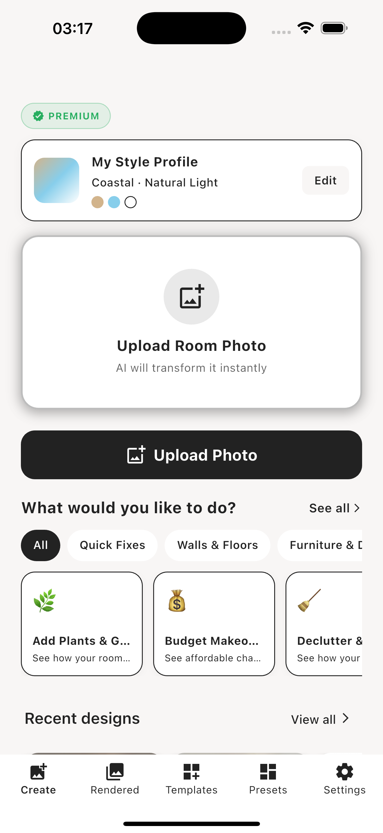 Instant Interiors iOS App